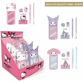 Hello Kitty White Plüsch Federmäppchen gefüllt
