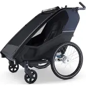 Croozer Kid Lykke Kinderfahrradanhänger für 2 Kinder, Farbe:Blueberry Blue
