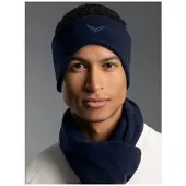 Trigema Stirnband "Fleecestirnband", Damen, Gr. 3, blau (navy), Kunstfaser, Mützen Stirnband