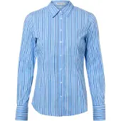 Marie Lund Bluse in blau weiß | Gr.: 42