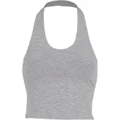 Urban Classics Damen Basic Träger-Jersey-Top grau meliert XL