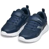 Geox Sneaker "J SPRINTYE BOY", Freizeitschuh, Klettschuh mit elastischen Schnürsenkeln