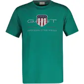 Gant T-Shirt "T-Shirt REG ARCHIVE SHIELD 1er Pack", Herren, Gr. L, grün (grün (botanical hue)), Obermaterial: 100% Baumwolle CO., Shirts T-Shirt