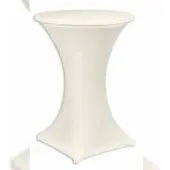 Aurora Stehtischhusse "NIZZA" stretch creme 80 Ø, 2-teilig