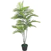 Lex Kunstpflanze 120cm Palme Plastikstamm Zimmerpflanze Kunstbaum Dekobaum
