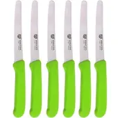 Gräwe Gemüsemesser 906.06 C6, Set, 11 cm Edelstahlklinge, Kunststoffgriff, 6 Stück