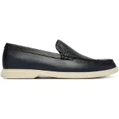 BOSS für Herren. 50563129 Sienne Loaf Leder-Mokassins marineblau (42), Wohnung, Keine, Lässig