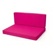 Setgarden Flat Set Palettenkissen 120x50x10cm Sitzkissen + Rückenkissen 120x50x10cm 1tlg Rose