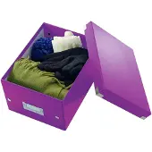 Leitz Ablage- und Transportbox Serie Click + Store, klein, für DIN A5, violett