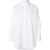 Seidensticker Outdoorbluse , Damen, Gr. L (40), weiß, 100% Baumwolle, unifarben, oversize, ohne Ausschnitt, Blusen Outdoorbluse, 1/1 Kragen Uni
