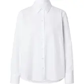 Seidensticker Hemdbluse , Damen, Gr. M38, weiß, 100% Baumwolle, unifarben, regular fit, ohne Ausschnitt, Blusen Hemdbluse, 1/1 Kragen Uni