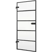 Inova Glastür 834 x 1972 mm, 5 Felder Klarglas, ESG, Beschlag DB30