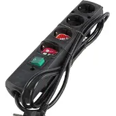 Brennenstuhl Comfort-Line Steckdosenleiste 4-fach schwarz 2m H05VV-F 3G1,5, 1153100