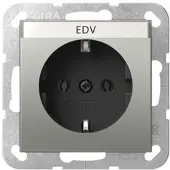 Gira SCHUKO-Steckd. BSF System 55 Edelstahl(lack.) 4457600