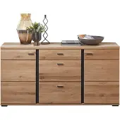 Massivart Sideboard mit 3 Schubladen Altesche teilmassiv gebürstet 170 cm - SONOS