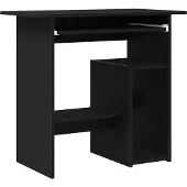 vidaXL Schreibtisch Schwarz Eichen-Optik 80x45x74 cm Holzwerkstoff