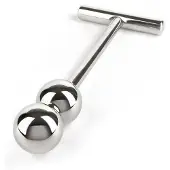 Mr. Steel Lustinstrument Tiefenlader aus Edelstahl mit Doppelkugel-Design und ergonomischem T-Griff