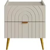Vente-unique Nachttisch Norsim Beige 45 cm
