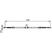 Bosch 1 987 482 398 Handbremsseil hinten rechts, hinten, rechts