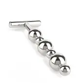 Mr. Steel Lustwerkzeug Triebwerk Steel Thruster aus Edelstahl mit abgestuften Kugeln und robustem T-Griff