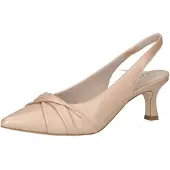 Caprice Damen Pumps spitz aus Leder mit Slingback Riemen 9-29600-46, Größe:37.5 EU, Farbe:Beige