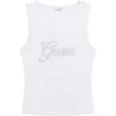 GUESS Top W6GP22 K2954 Weiß Regular Fit