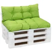 Setgarden Set Palettenkissen 120x50cm Sitzkissen + 120x50cm Rückenkissen 1tlg Lemon