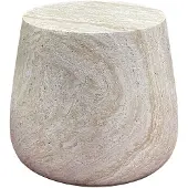 Ebuy24 - Beistelltisch Bonn - Skandinavisches Design - Rund - Natürlich - Ø47,5 cm - Kompakt - Langlebig - Fiberclay