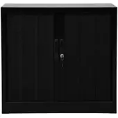 Proregal Rollladenschrank Weasel 2 Ordernhöhen HxBxT 75 x 80 x 46 cm Schwarz