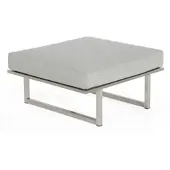 SonnenPartner Natur24 Lotus Hocker Edelstahl Grau