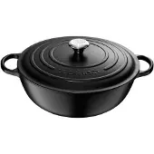 Le Creuset Signature Schmortopf 22 cm Schwarz