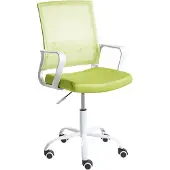 Beliani Bürostuhl Limettengrün Netzstoff Atmungsaktiv Drehbar Höhenverstellbar mit Armlehnen Modernes Design Computer Drehstuhl für Homeoffice Büro