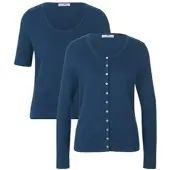 Peter Hahn Twinset aus 100% SUPIMA-Baumwolle denim, 44