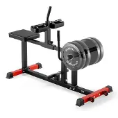 Vevor sitzende Wadenmaschine Wedentrainer mit 200 kg Tragkraft für Beinübungen, Kraft-Beintrainer Spezialmaschine für den Unterkörper, passend für Gewichtsscheiben (25,4 / 50,8 mm)