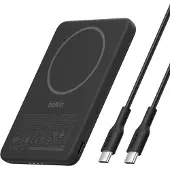 Belkin BPD010hqBK, 5000 mAh, Kabelloses Aufladen, 7,5 W, Schwarz