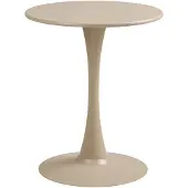 Ebuy24 Runder Cafétisch in Taupe, Ø60cm, 72cm hoch