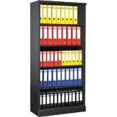 Proregal Aktenregal Butterlfy | 5 Ordernhöhen | HxBxT 195x92x42 cm | Anthrazit