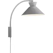 Nordlux Dial Wandleuchte Grau skandinavisch 25x40,2 cm mit Uplight