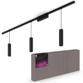 Philips Hue Perifo Schienenbeleuchtung Decke - 3 Pendelleuchten - White and Color - Schwarz