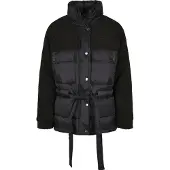 Urban Classics Sherpa Mix Puffer Jacket Black Größe: XL | Leichte Jacken Outlet | Damen | Schwarz