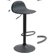 Proregal CHEFGASTRO Barhocker GALAPAGOS Schwarz HxBxT 73x39x41cm Kunstleder Schwarz Barstuhl Drehstuhl