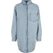 Urban Classics stylische Damen Jeans Oversize Denim 370 g/m² mit Baumwolle Blau
