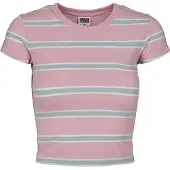 Urban Classics Ladies Stripe Cropped Tee