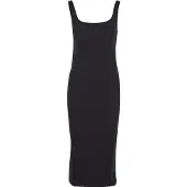 Urban Classics Basic Long Cotton Jersey ärmelloses Kleid
