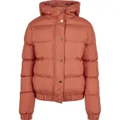 Urban Classics Ladies - Hooded Puffer Winterjacke earth - XL