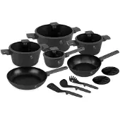 Berlinger Haus BH8141, Gemischtes Set, Anthrazit, Aluminium, Titan Pro, Schwarz, 1,2 l