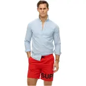Superdry für Herren. M3010244A Roter grafischer Badeanzug (XXL), Strandbekleidung, Recyceltes Polyester, Nachhaltig