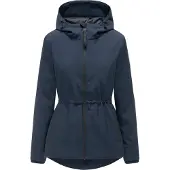 MARIKOO Outdoorjacke "Katzilein" Leichte Übergangsjacke mit Kapuze und Kordelzug