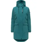 NAVAHOO Damen Softshell Übergangsjacke Morgennebel mit Kapuze