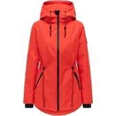 NAVAHOO Outdoorjacke "Blumentanz 14" mit Kapuze Übergangsjacke mit wasserdichtem Verschluss